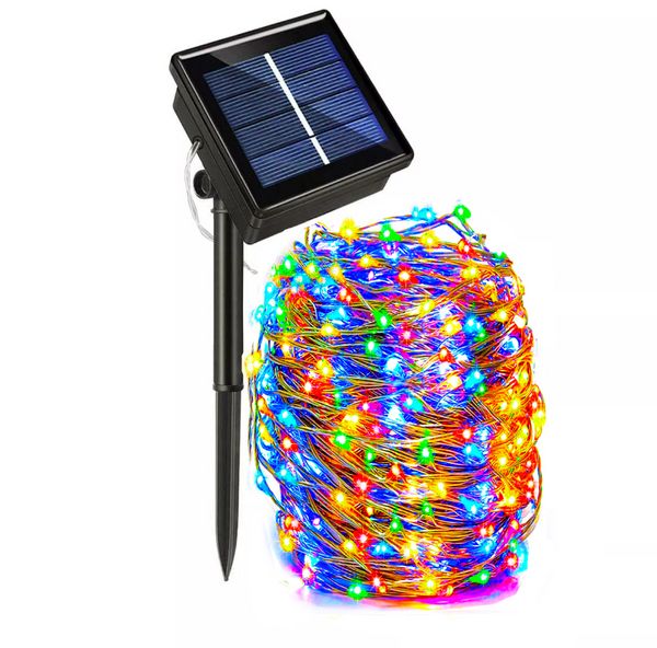 100/200/330 LED Solar Light Outdoor Lamp String Lights per le vacanze Festa di Natale Impermeabile Ghirlanda di luci da giardino