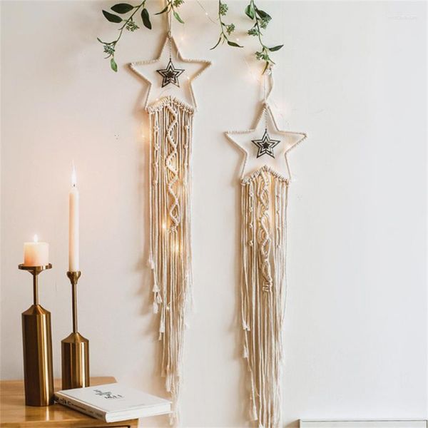 Dekorative Figuren Makrame Traumfänger Boho Home Decor Mond Ramadan Dekoration 2022 Wand Hanging Anhänger Baby Nordic Room