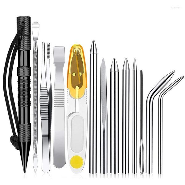 Gadget per esterni Set di aghi per cucire Ombrello in acciaio inossidabile Corda per bracciale Spianatore per maglieria Ferraycle Knotter Tools