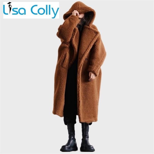 Womens Fur Faux Women Winter Parka 5XL Taglia manica lunga Cappotto allentato Giacca di visone spesso con soprabito caldo con cappuccio 220927