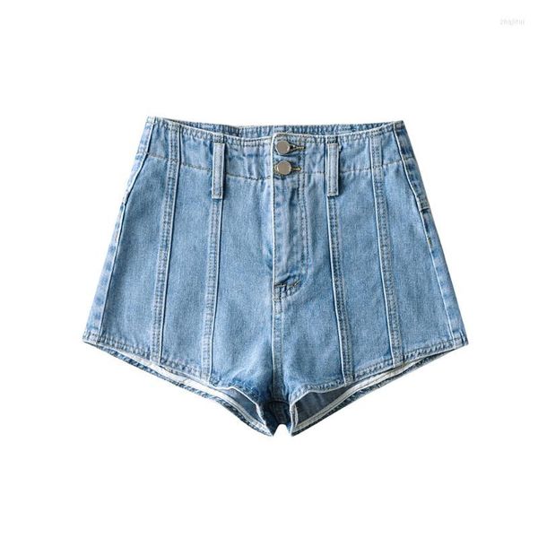 Damen-Shorts, hohe Taille, lässig, Vintage-Stil, Denim, Schwarz, Blau, Jean, Damen, Sommer, Punk, Patchwork, Hose, Jeans, Rosa