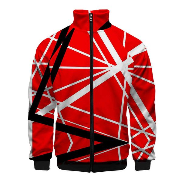 Jackets masculinos 2020 Eddie Van Halen Jacket Men/Women Comics Windbreaker 3D Impresso Casual Street Jacket Autumn Spring Clothing T220926