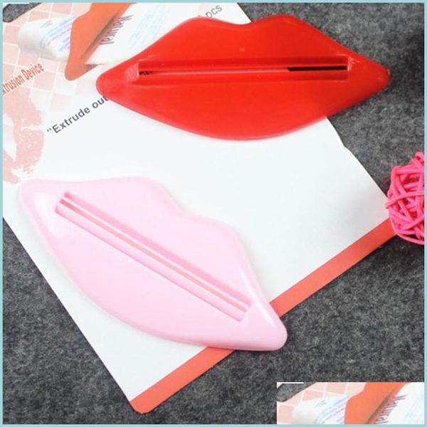 Badezimmer-Aufbewahrungsorganisation 2 Stück Kiss Lip Tootaste Squeezer Easy Press Tube Dispenser Gadget LSK99 Drop Lieferung 2021 Home Garden Dhw54