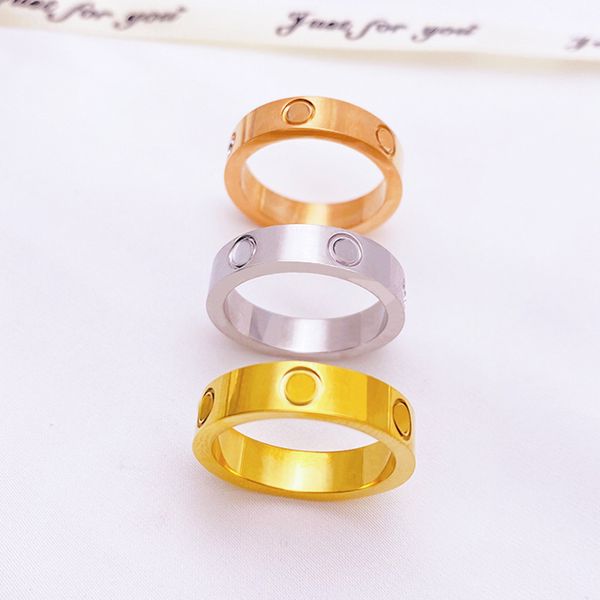 Anelli d'amore uomini designer designer anello di lusso oro oro coppia casual d'argento gioielli opzionali dimensioni unisex cjeweler fidanzamento anelli