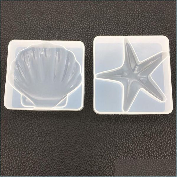 Плесени 3D моллюска Shell Sea Star Sile Flom для полимерной глины и украшения пирога рыба Diy смоля