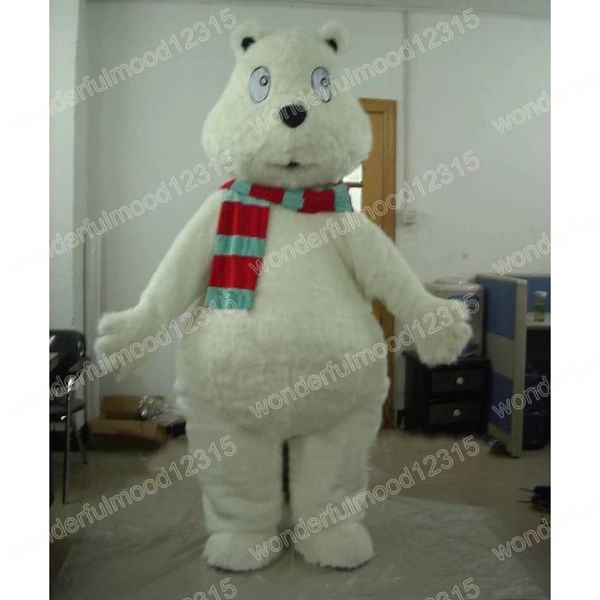 Performance Polar Bear Mart Mascot Costumes Carnival Hallowen Gifts Unisex Outdoor Adverting Offite костюм праздничный праздничный персонаж наряды персонаж