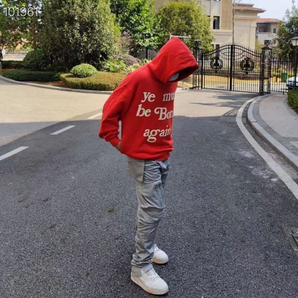 50 off ~ Men's Hoodies Moletons Designer Hoodie Hoody Com Ye Must Impresso Pulôver Casual Homens Sudadera Mulheres Felpa Uomo 3m Outono Inverno Jumpers Com Capuz 2XL 3XL