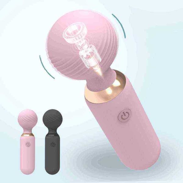 Nxy Vibratoren Sex 2 in 1 Automatische Vibratormassage für Frauen Masturbation AV Wand G-Punkt Anal Vaginal Klitoris Stimulator Erwachsener Dildo Spielzeug 1109