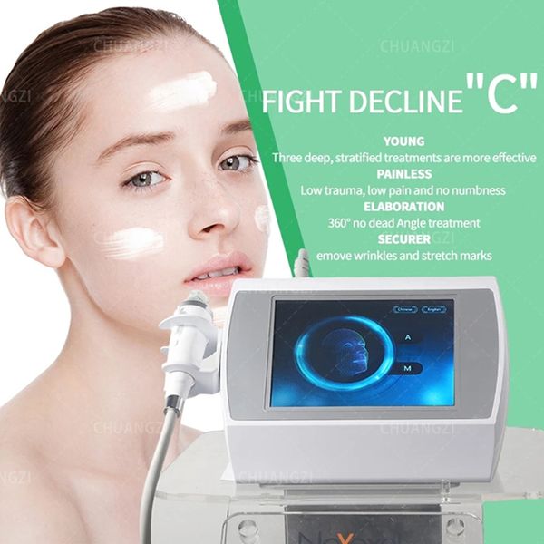 Itens de beleza Máquina fracionária de microneedle e radiofrequência Equipamento de beleza de agulha de beleza Cuidados de pele para estrias de salão de salão