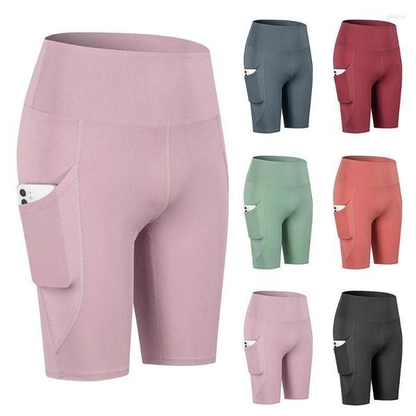 Pantaloncini da donna Pantaloni da fitness da donna Leggings Sport Yoga Palestra Tasca Pantaloni corti Pantaloni per modellare il corpo