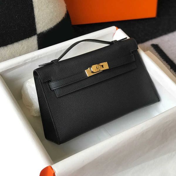 Mini Poşet Çanta Tote Çanta En Kaliteli Epsom Deri Altın Donanım Ayrılabilir Zincir Düz Renk Çanta Çanta Kadın Crossbody Çanta Debriyaj Cüzdanlar