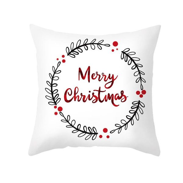 45x45cm Desenho do desenho animado Decora￧￣o de travesseiro de Natal para presentes de ano novo Sof￡ de escrit￳rio em casa Rre14699