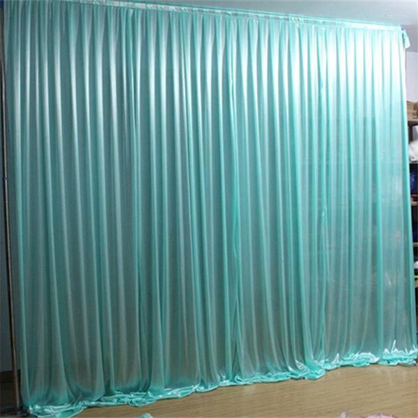 Cortina de alta qualidade 3x6m Seddas de seda de seda cortinas para decoração de festas de banquete de palco