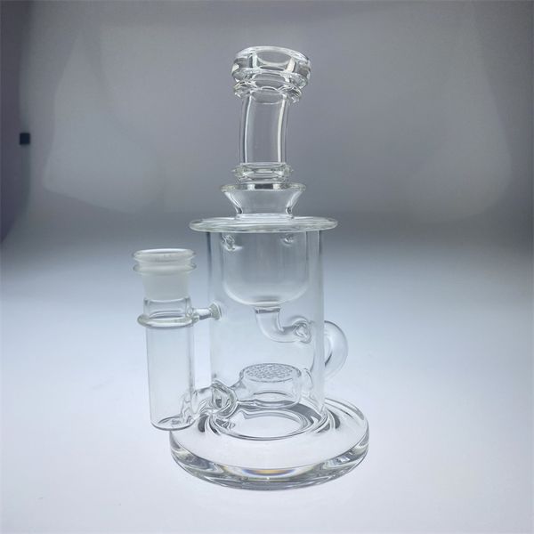 Glas-Shisha-Recycling-Becherbong, 14-mm-Gelenk, neues Design, hohe Qualität