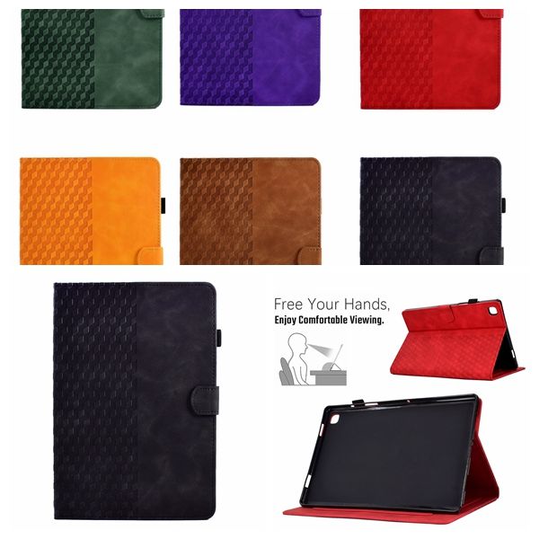 Cube Diamond Grain Leder Brieftasche Hüllen für Ipad Mini 6 1 2 3 4 5 7,9 Mini6 8,3 Zoll Mode Business PU Flip Cover Kredit ID Kartensteckplatz stoßfester Ständer Magnet Tablet Tasche