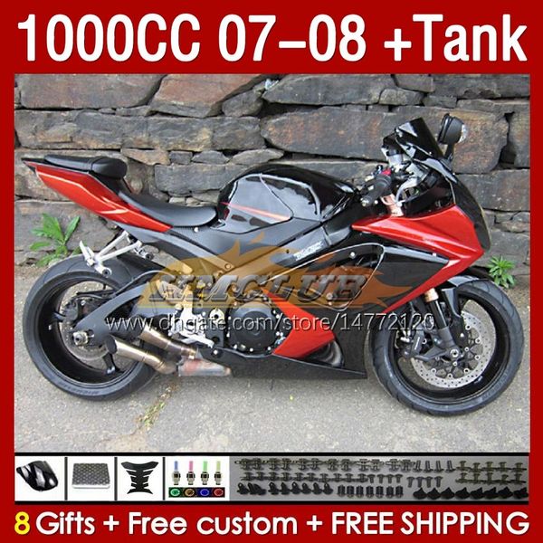 Fer￢ncias de tanques para Suzuki GSXR-1000 K7 GSXR 1000 CC GSXR1000 2007 2008 Bodys 158No.72 1000CC GSX-R1000 2007-2008 Bodywork GSX R1000 07 08 Fulling Kit Orange Stock Orange Stock Stock Stock Stock Stock Stock Stock Stock Stock Stock Stock Stock Stock Stock