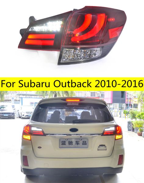 Fanali Posteriori Auto Per Subaru Outback 20 10-20 16 Lampada di Coda LED Fendinebbia Luci di Giorno Corsa E Jogging Luce DRL Tuning accessori auto