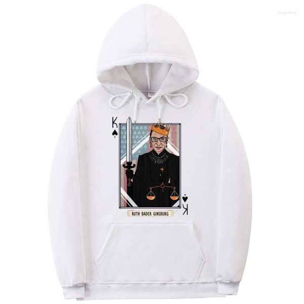 Herren Hoodies Herren Sweatshirts Gerechtigkeit Ruth Bader Ginsburg Frau Karte Hoodie Unisex Lose Lustige Männer Frauen Lässige Ästhetik