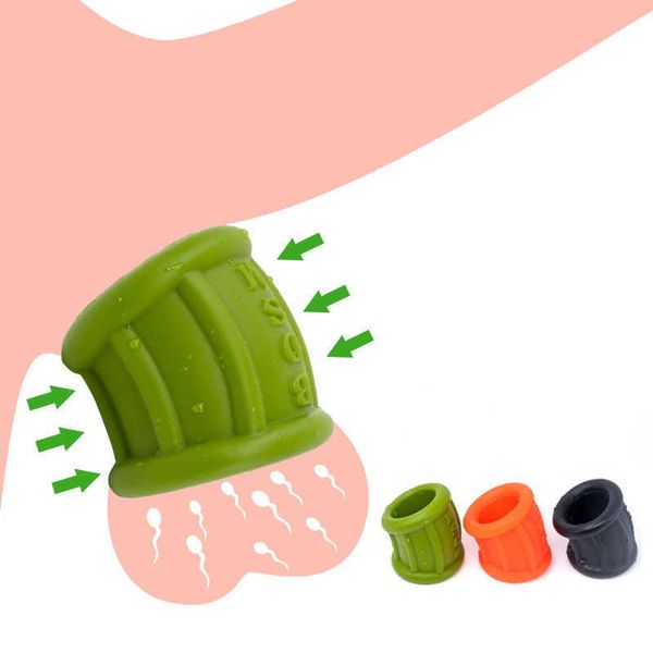 Itens de beleza manga de cockring de silicone para pênis maca de bola escrota testículo