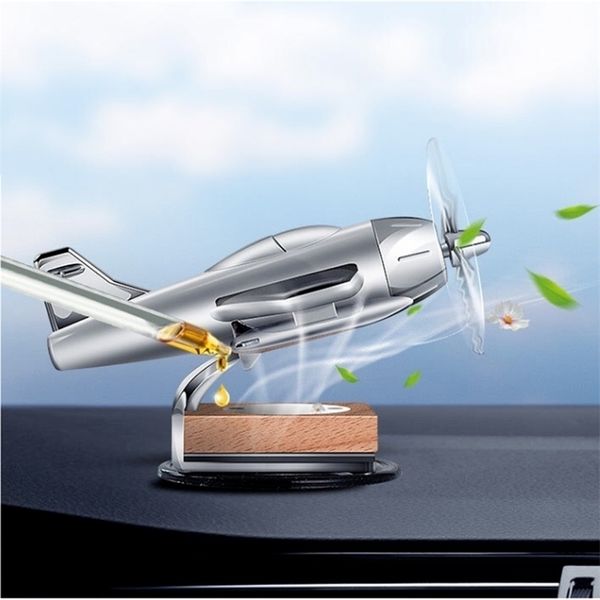 Oggetti decorativi Le figurine possono girare quando c'è la luce del sole Energia solare Aeroplano Auto Profumo Decorazione Ornamenti interessanti Decorazioni per interni Giocattoli 220928