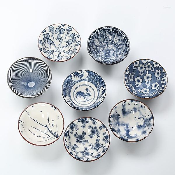 Copas de copos uma xícara de porcelana azul e branca de 70 ml de porcelana Jingdezhen Chinese Chinese Cerâmica China de Vendas em vendas em