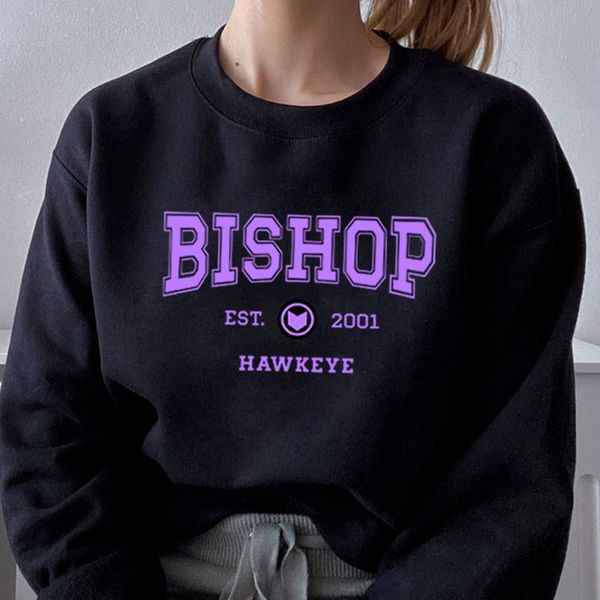 Felpe con cappuccio da donna Felpe Kate Bishop Est 2001 Felpa con cappuccio Hawkeye Barton Russian Felpe girocollo Barton Hawkeye Kate Felpa pullover manica lunga 220928