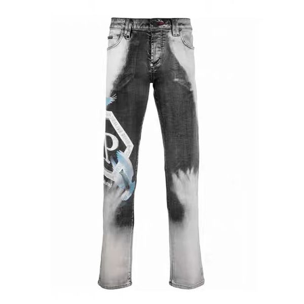 PLEIN BEAR Calça jeans masculina clássica moda PP homem CALÇAS DENIM FIT masculina casual design rasgado jeans desgastado skinny biker calça de pano 157501