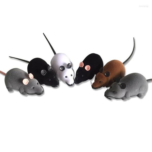 Brinquedos de gato animais de estimação de controle remoto sem fio Mouse Toy Mobile mastigando rádio infravermelho