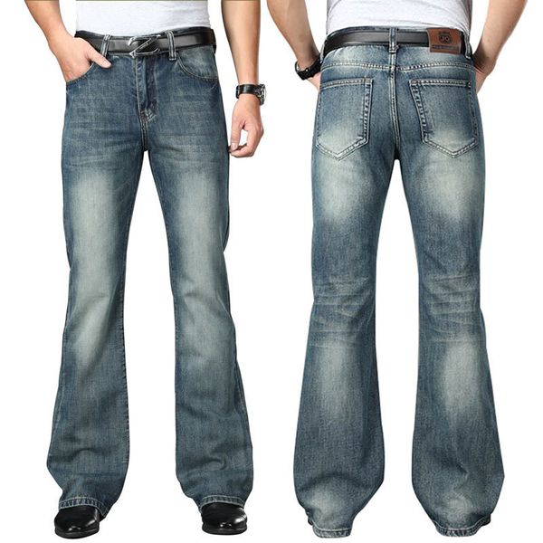 Jeans masculinos grandes jeans queimados de bota de bota de jeans calças de jeans alta designer confortável clássico clássico calça azul casual size 28 40 220929