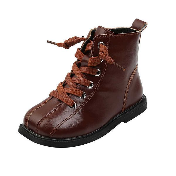 Stiefel Baby Mädchen Jungen Winter 2020 Schuhe für Mädchen Herbst Kleid Kinder Knöchel Leder Schnee Kind 1 2 3 4 5 6 Jahre alt T220928