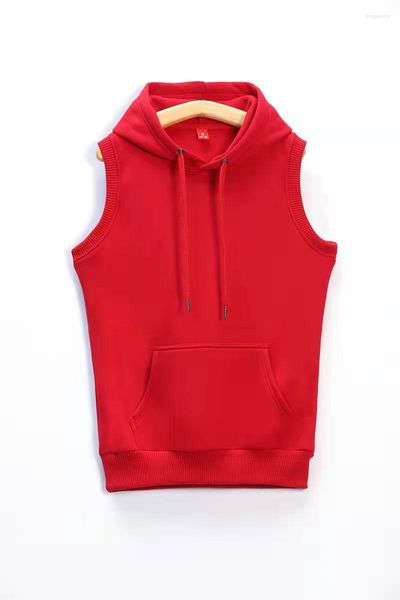 Erkek Hoodies Erkekler Sweatshirts 2022 Toptan Kadın ve Erkekler Kolsuz Yelek Özel Baskılı Nakış Logosu Kutuplu Polar Ceket Sıcak