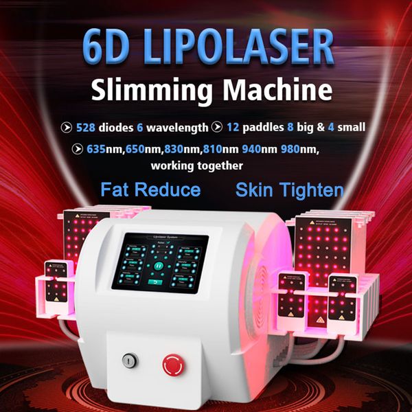 Alta energia para reduzir a gordura da barriga da mulher Lipolaser Slimming System Skin Tightness Anti Cellulite Weight Loss Body Shaping Machine