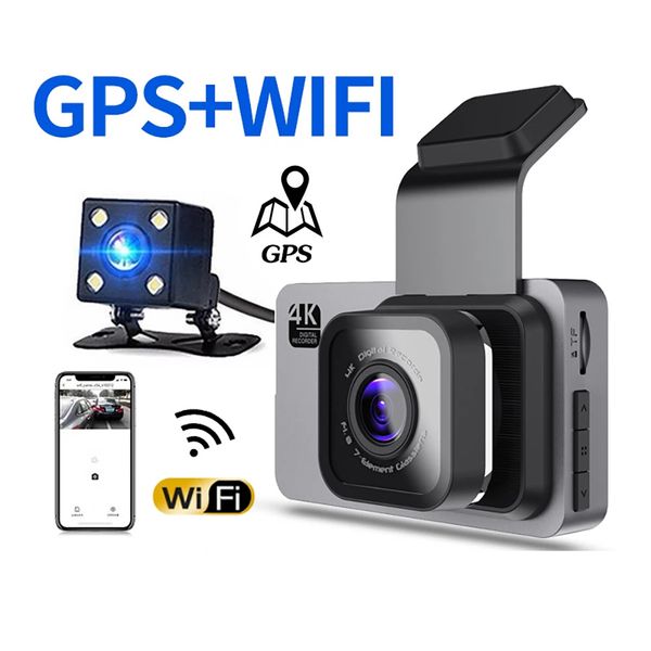 Car DVR Wi-Fi Dash CAM HD G-Sensor 1296p Ночная камера GPS Logger 24H Региональный монитор парковки Переулка