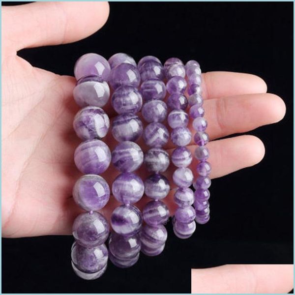 Perlenstränge, natürliche Halbedelstein-Perlenstränge, hochwertige 6 mm/8 mm/10 mm Perlenarmbänder, Kristall-Edelstein-Schmuck in Otgw6