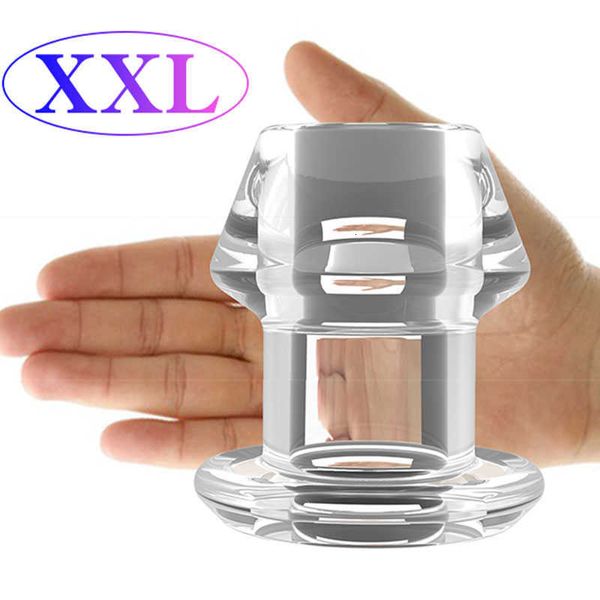 Sex toy s masager Massaggiatore Vibratore Butt Plug cavo con inserto Plug / tunnel / Enorme speculum anale Dilatatore ano Sm Enema Toys 32EQ RACA GDCM