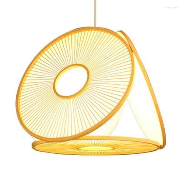 Pendelleuchten Design Kreative Bambus Weberei Kunst Beleuchtung Chinesischen Stil Wohnzimmer Esszimmer Lampe Japanische Küche Kronleuchter
