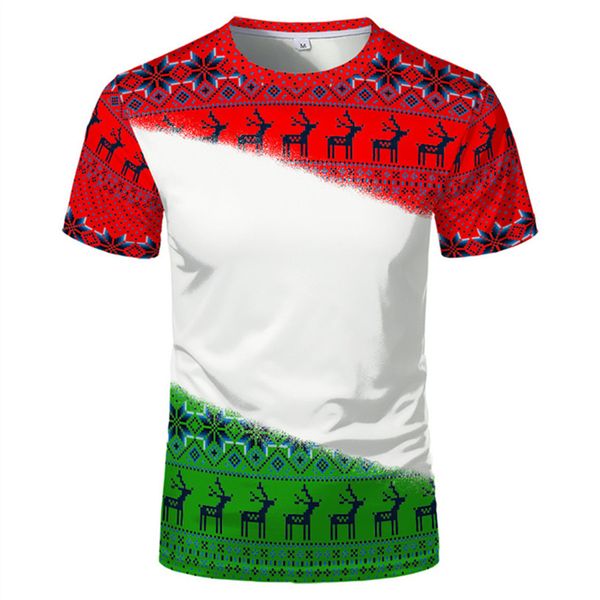 Süblimasyon Noel gömlekleri ağartılmış gömlek ısı transferi boş% 100 polyester tişörtler parti malzemeleri kar tanesi Noel çorapları 12 stil seçebilir