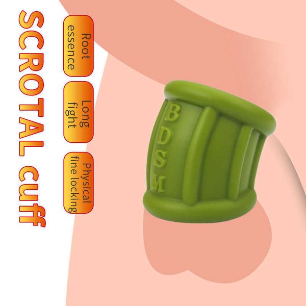 Itens de beleza tlemeny silicone gockring manga para pênis scrota escrotum bondage testículo sexy brinqued