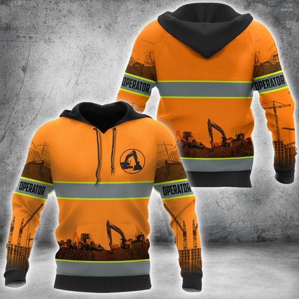 Herren Hoodies Operator Orange 3D Vollbedruckter Unisex Deluxe Hoodie Herren Sweatshirt Streetwear Reißverschluss Pullover Freizeitjacke Trainingsanzug-833