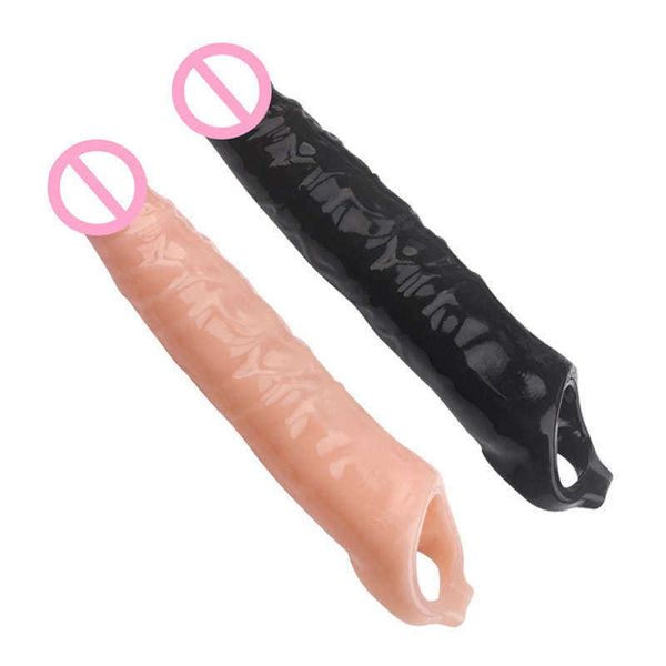 Schönheitsartikel Ouaso sexy Spielzeug für Mädchen Dibei Penishülle Silikonmuschi Herren Glasdüse Viracky Cover Vibrator Case Ring Zubehör