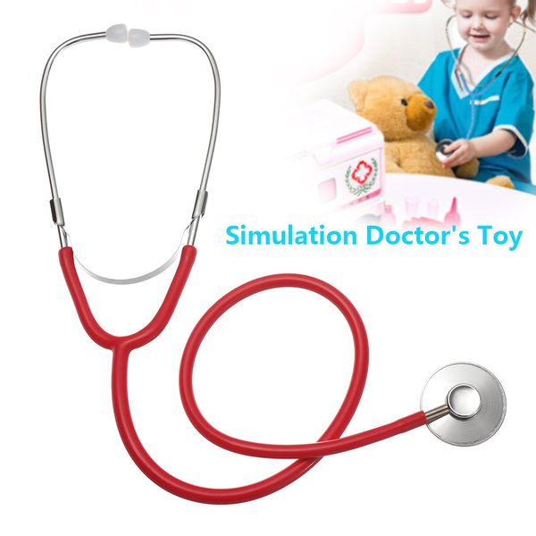 Kids StoToscópio Tool Tool Simulation Médico Toys Family Parent-Child Games Imitação de estetoscópios de plástico Acessórios 1119