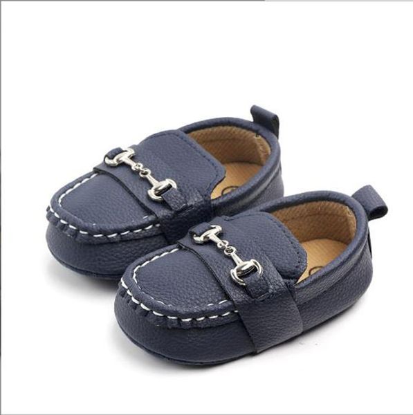 Babyschuhe Leder-Mokassin-Säuglingsschuhe Krippen-Lederschuhe Neugeborene Lauflernschuhe für 0–18 Monate 0–18 Monate