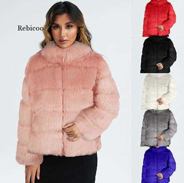 Pelliccia da donna Faux Winter Nuovo marchio di moda Giacca in pelliccia finta femminile cappotto caldo più spesso di buona qualità genuo T220928