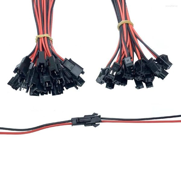 Освещение аксессуаров SM JST Connector 22AWG 2/3/4/5 PIN -контакт 20.01.20/50/100 Пары Удлиняющий удлинитель