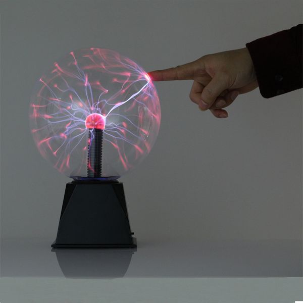 Oggetti decorativi Figurine 38 pollici Novità Sfera al plasma Controllo vocale Lampada tattile Luce notturna a LED Decorazioni per la casa Compleanno Regalo di Natale per bambini 220928