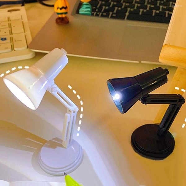 Lâmpadas de mesa LED Mini Lamp Foldable Night Reading Livro para sala de casa ComputerLaptop Small Lights Eye Protections Desk
