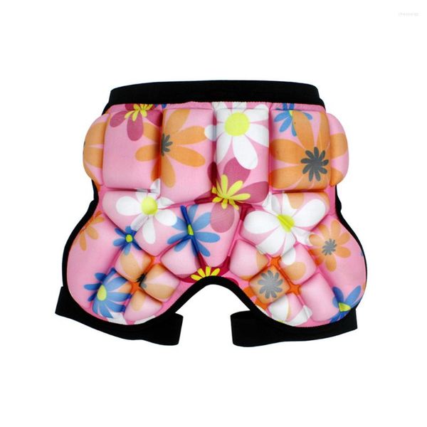 Ternos de esqui 1pc Kids Protetive Hip Pad Shorts Ajustável leve para o rolo de snowboard de esqui Patinação de hóquei Flor de futebol