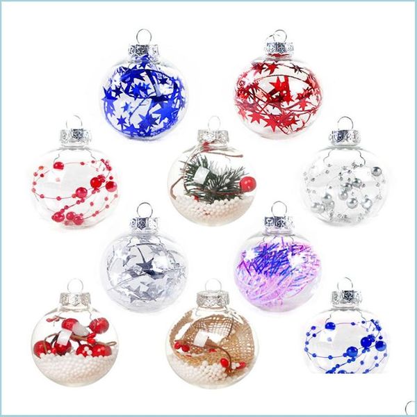 Weihnachtsdekorationen Weihnachtsdekorationen Transparente Kunststoffkugeln 6 cm Baumschmuck Party Hochzeit Klare Kugeln D Sports2010 Dhzlh