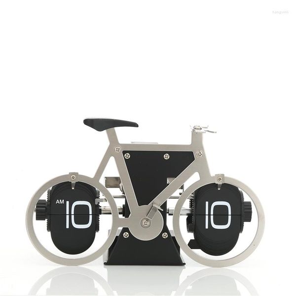 Masa Saatleri Autobots Bisiklet Paslanmaz Çelik Paneller asılabilir Plastik Panel Çok Renkli Spor Şii Ying Mekanik Flip Saat