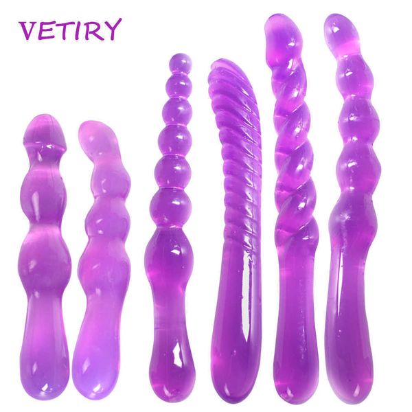 Articoli di bellezza Soft Jelly Anal Plug Perline per donne Butt Plugs Massaggio prostatico per uomini Ano Expander Masturbazione per adulti Giocattoli sexy